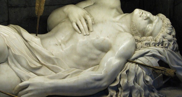 Fr Lawrence Lew, O.P., Detail of St Sebastian