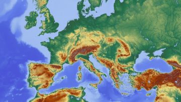mappa dell'europa senza i confini