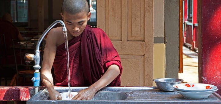 meditazione lavare i piatti